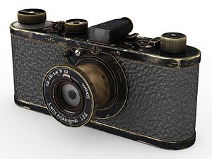 3d model leica 0-series vintage camera