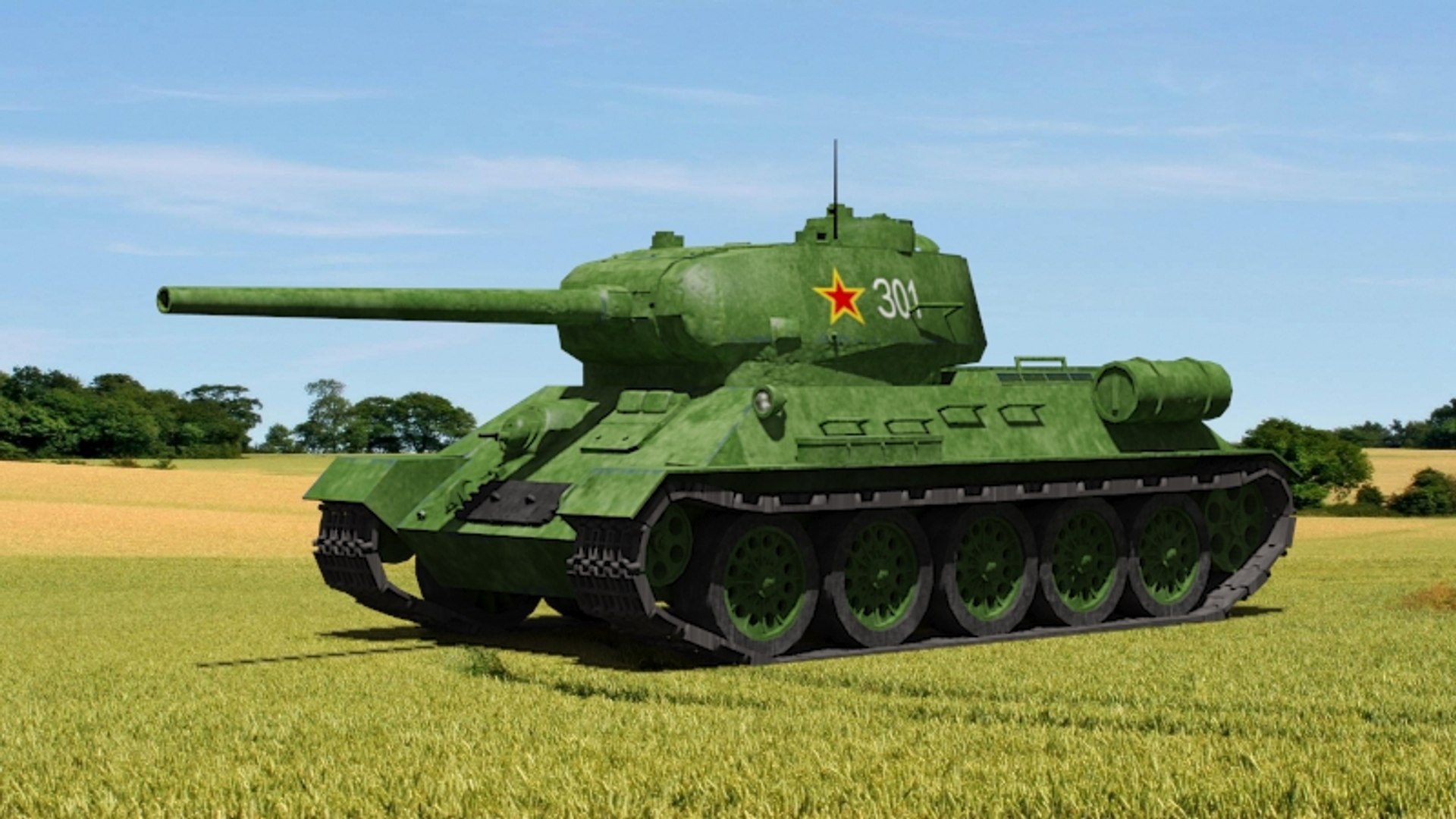 3D Model T34 Tank TurboSquid 1470582