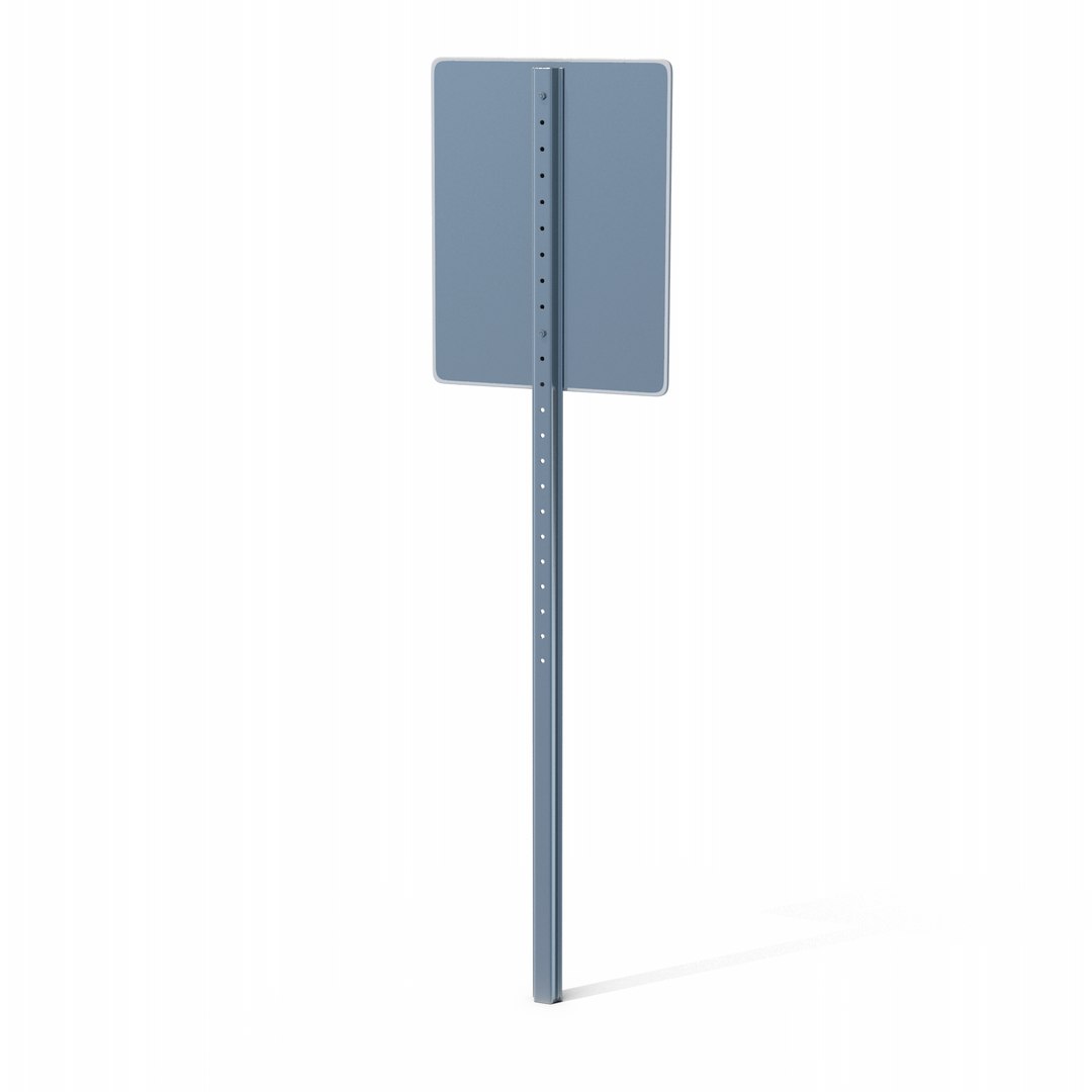 3D One Way Sign Pole - TurboSquid 2044217