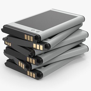 3D Stacked Phone Batteries model