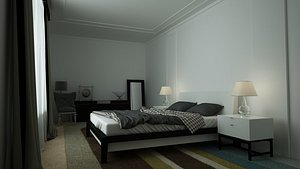 bedroom bed 3d model