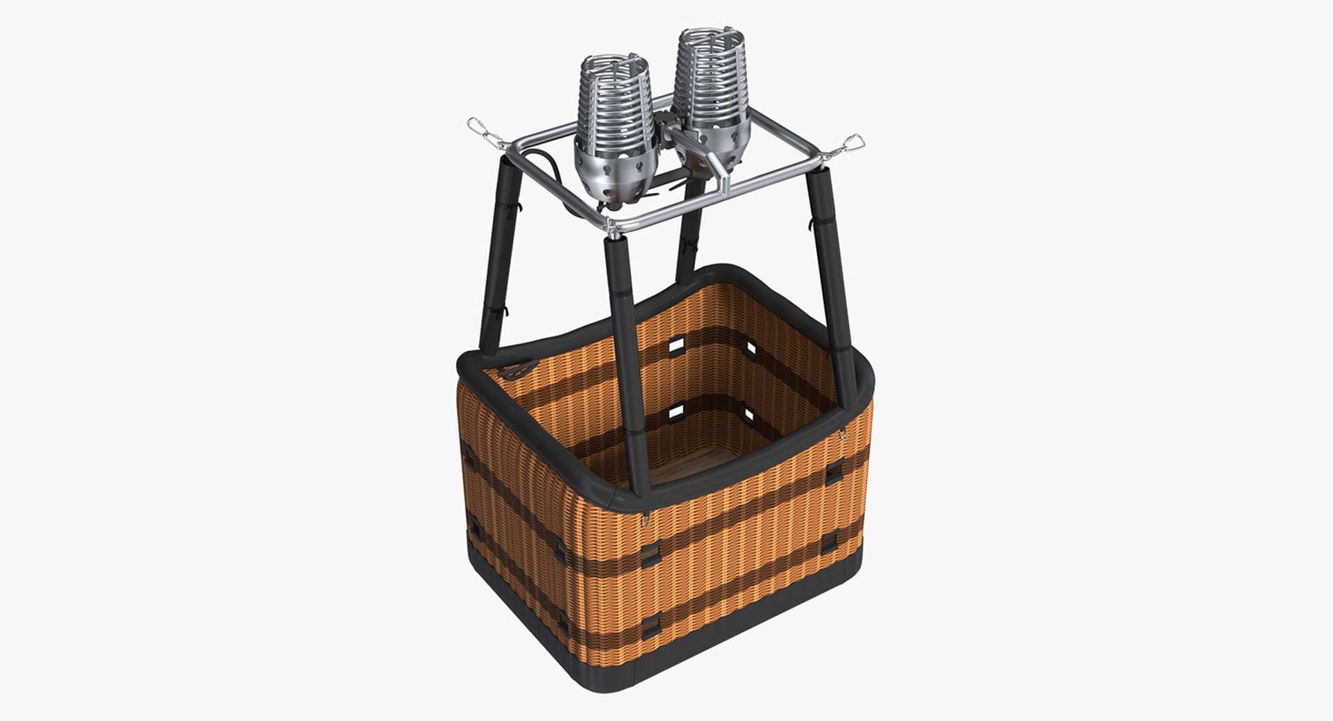 Hot Air Balloon Gondola 3D model preview