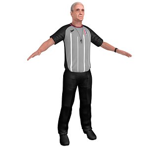 3D basketball referee 2 model