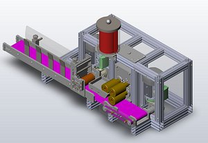 Carton gluing machine