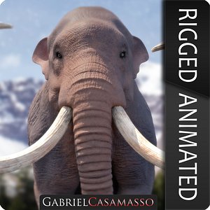 Mammuthus columbi Rigged/Animated