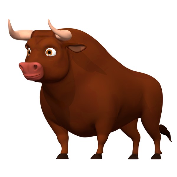 3D model bull cartoon - TurboSquid 1562652
