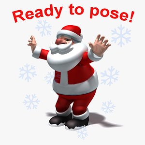 santa father christmas 3d model