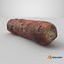 3D Pork sausage roasted model