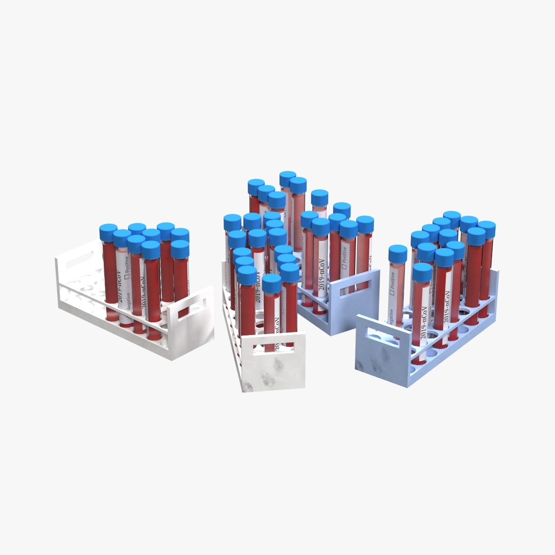 3D Blood Vial Tray TurboSquid 1652799