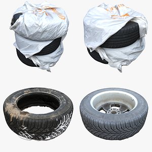 car tire 3D model