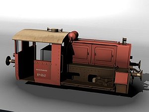 german switcher locomotive 3d lwo