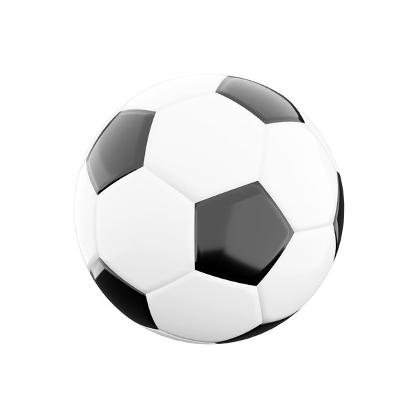 3d black and white soccer ball icon 3D - TurboSquid 2049407