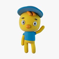 Mimi Rigged Cartoon Character