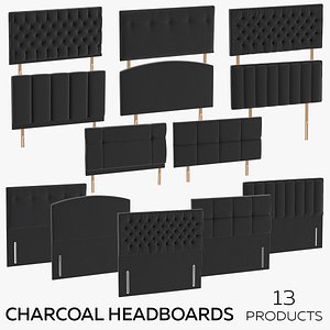 Charcoal Headboards 3D model