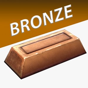 Bronze Ingot 3D model