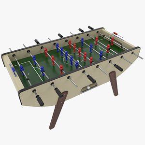foosball table sport balls 3D model