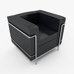 3D Armchair 02 model