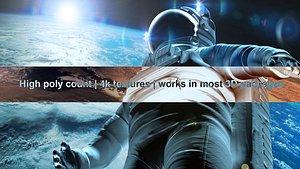 astronaut v2 3d model