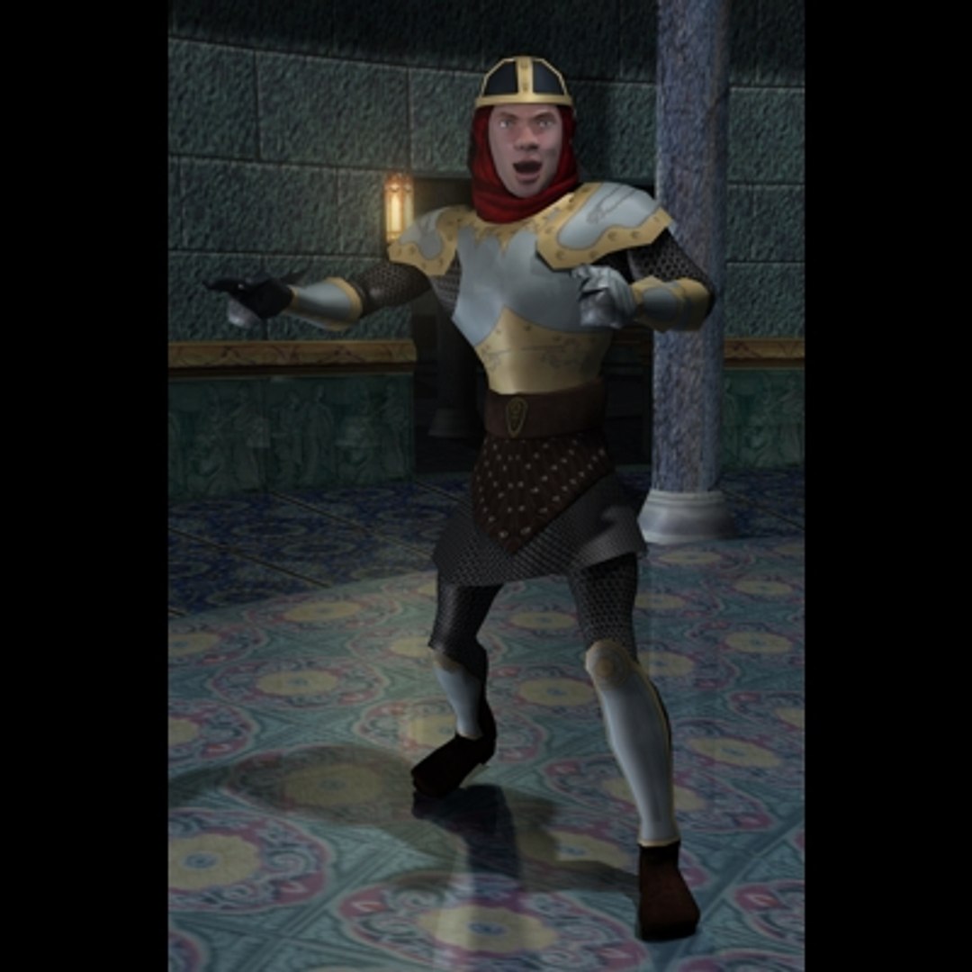 Character Human Knight 3d Model