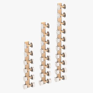 Paragon Studio Luxury Gym Equipment Wall Mounted Dumbbell Column
