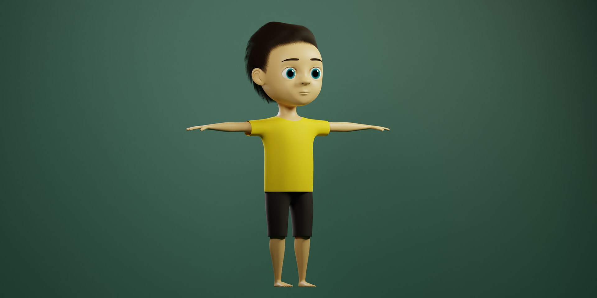 Cartoon Character Boy 3D Model Model - TurboSquid 2016848