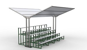 3D Grandstand seating 3D model