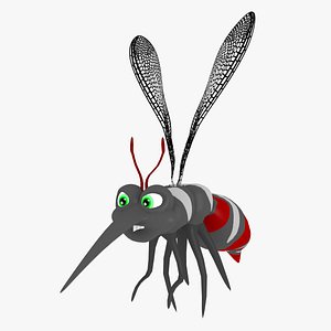 3D mosquito cartoon animation