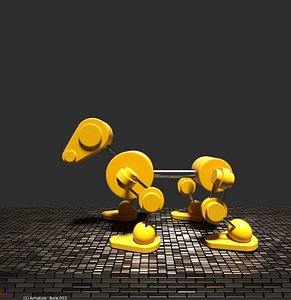 3d blend robo dog