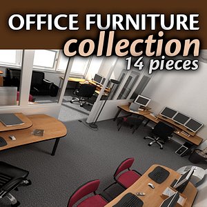 office tables chairs 3d model