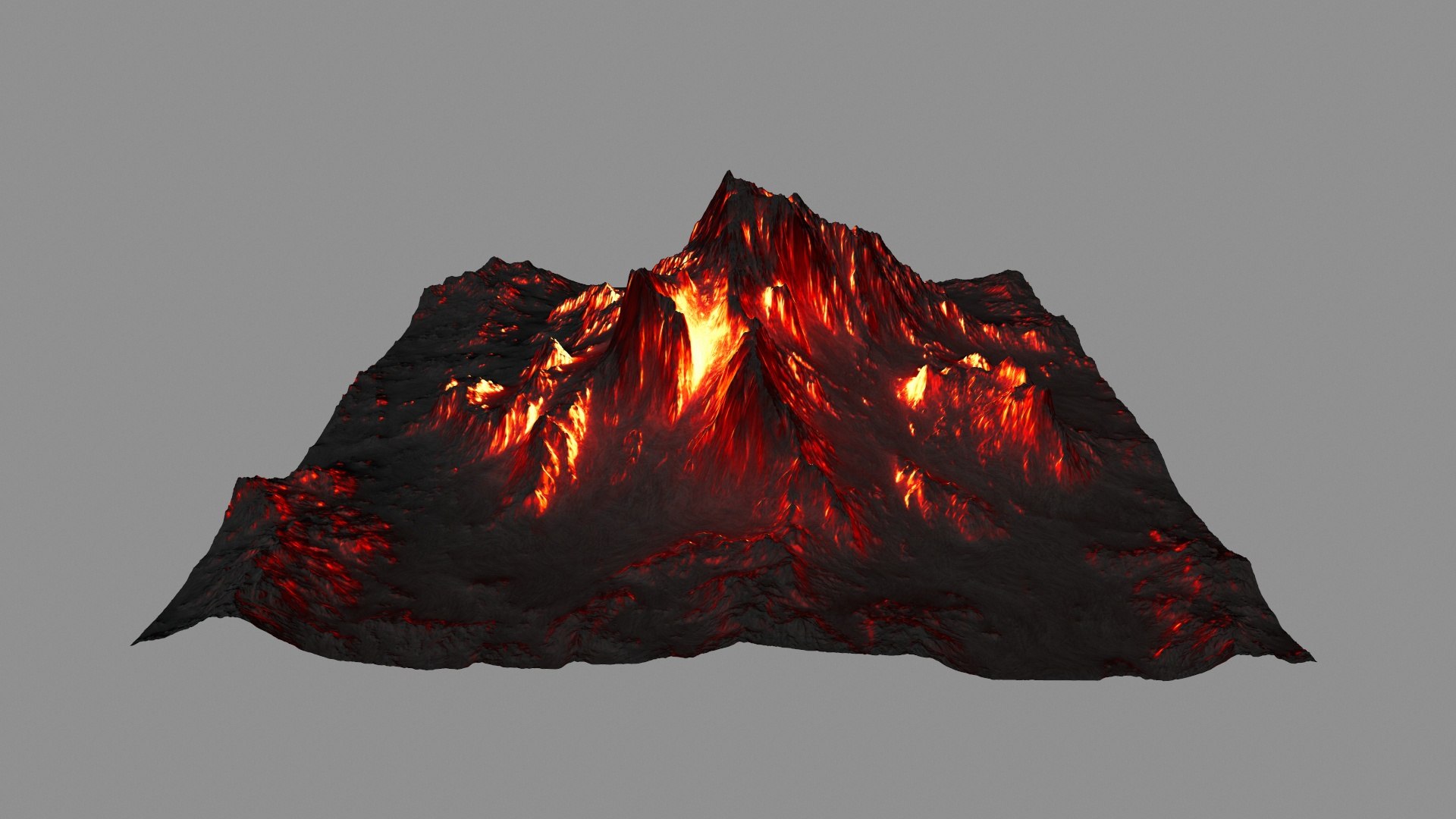 Volcano 3D - TurboSquid 1313363