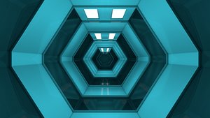 3D Sci Fi Tunnel model