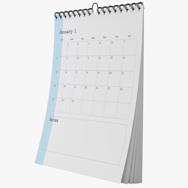 Calendar 3D Models for Download | TurboSquid