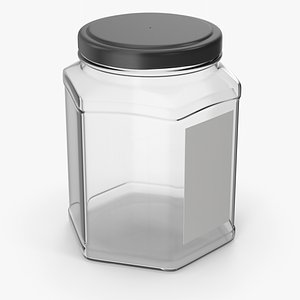3D model Glass Honey Jar