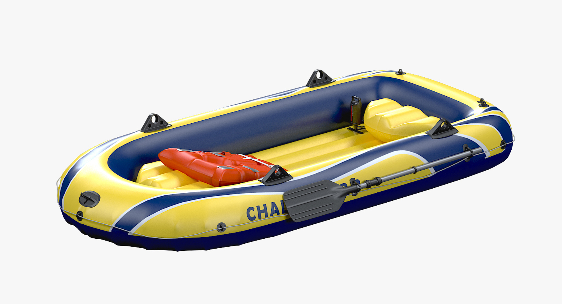 Inflatable Boat Intex Challenger 3D Model - TurboSquid 1415151