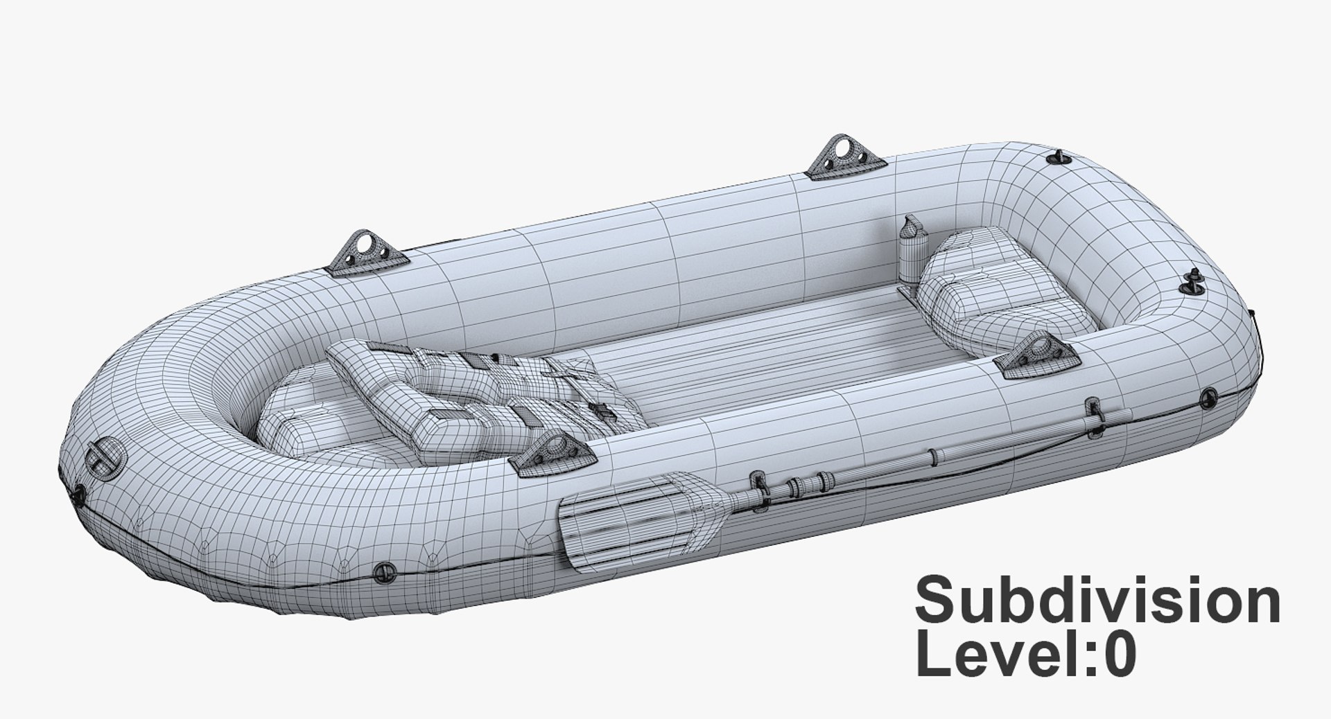 Inflatable Boat Intex Challenger 3D Model - TurboSquid 1415151