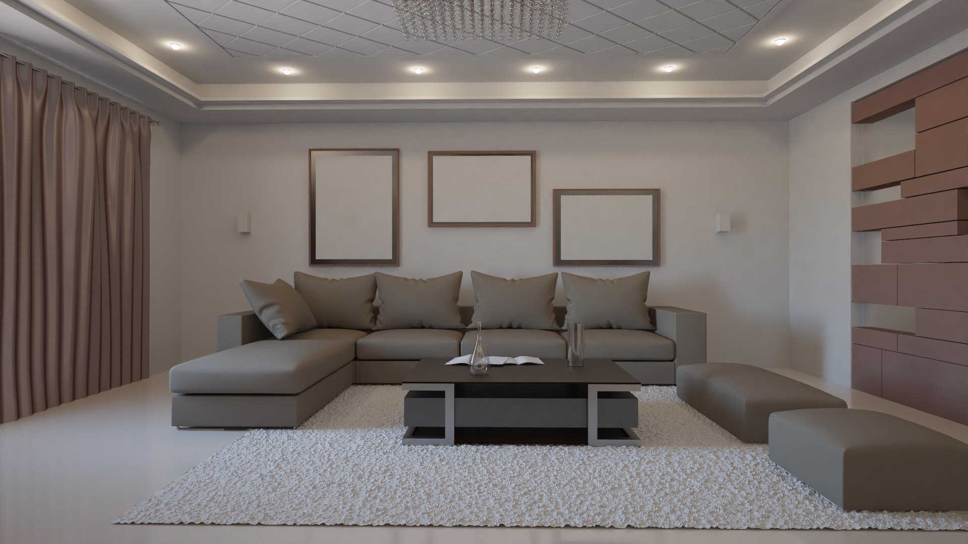 Modern Living Room Interior 3D Model - TurboSquid 1460741