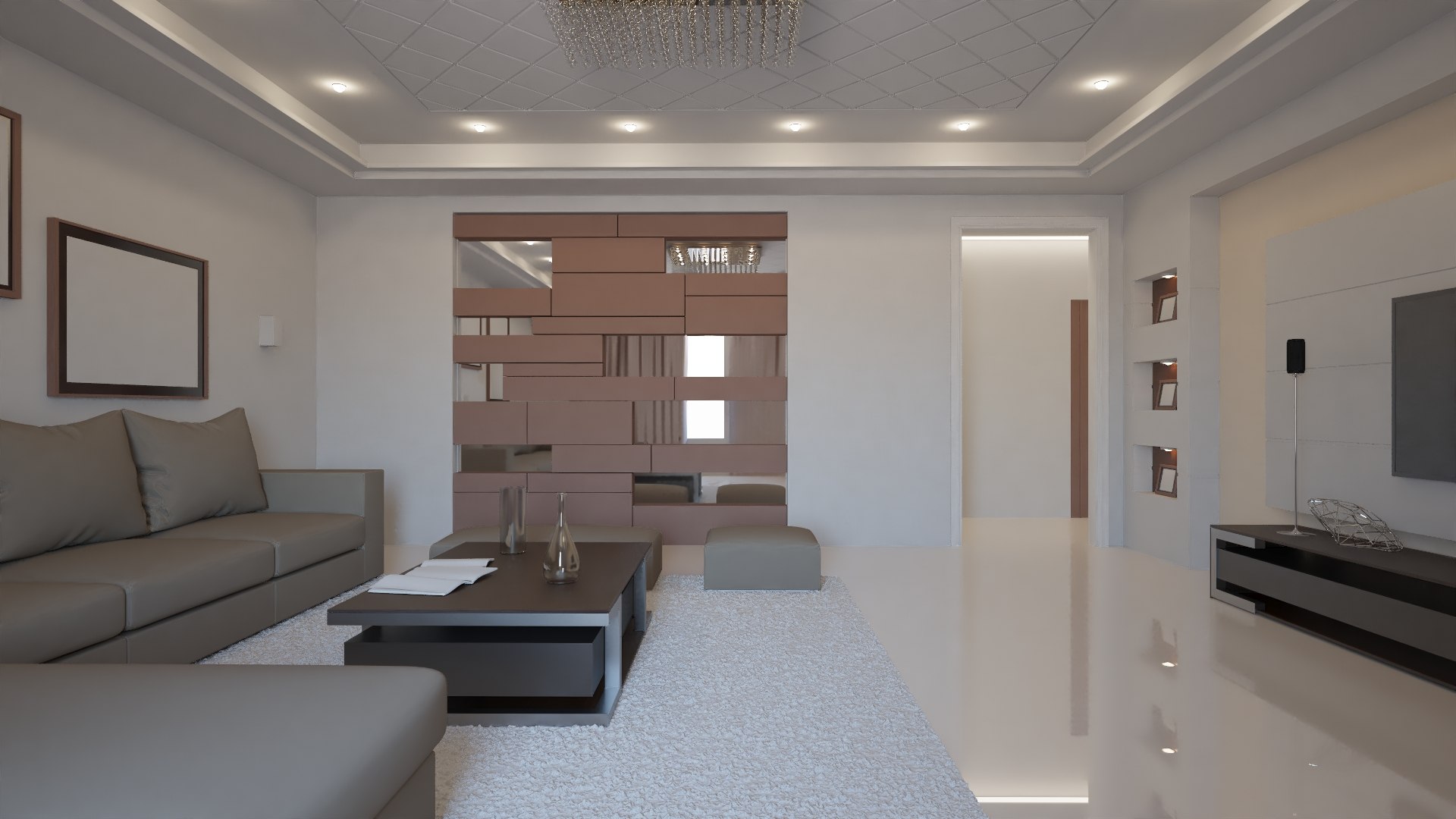 Modern Living Room Interior 3D Model - TurboSquid 1460741
