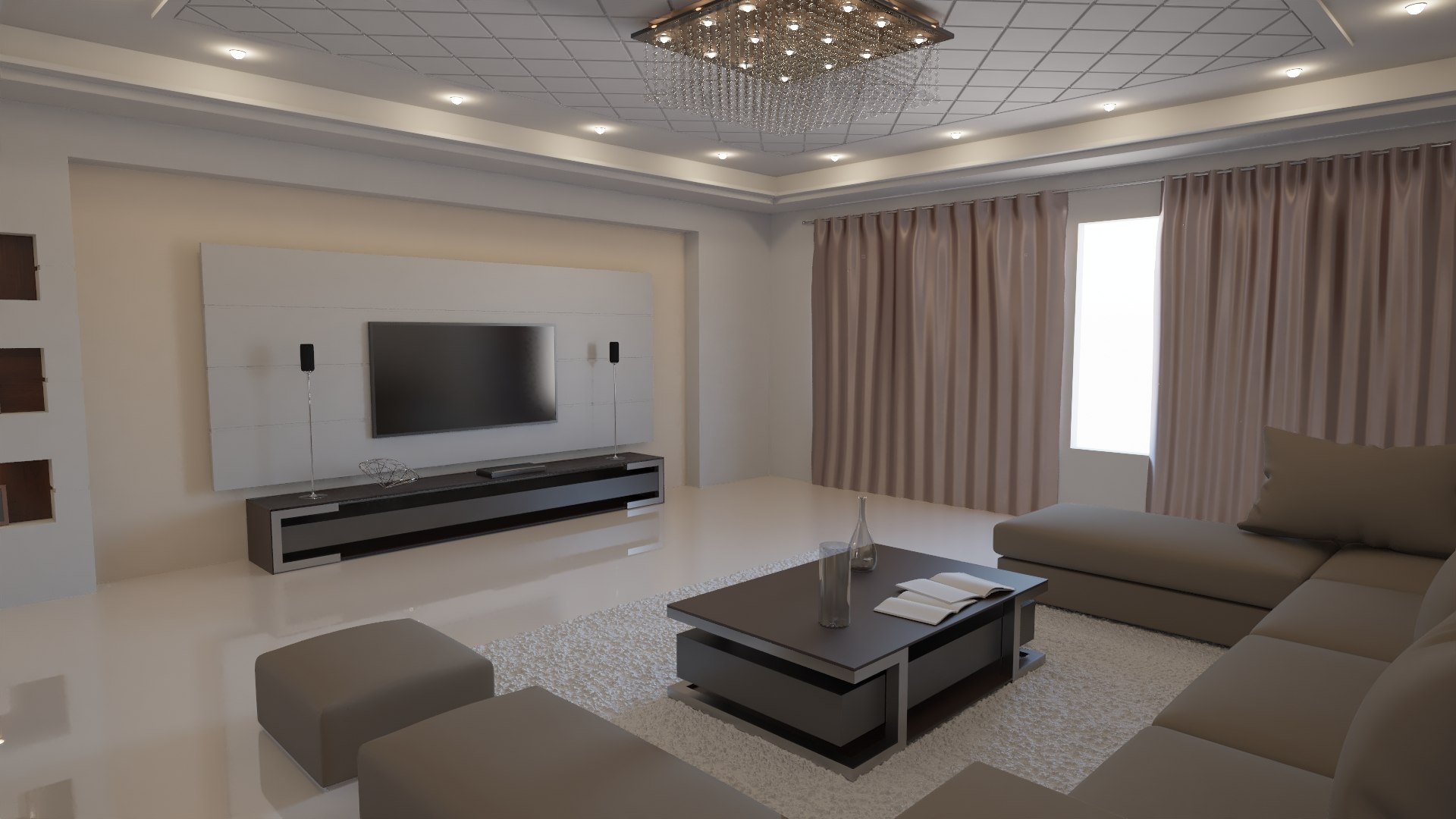 Modern Living Room Interior 3D Model - TurboSquid 1460741