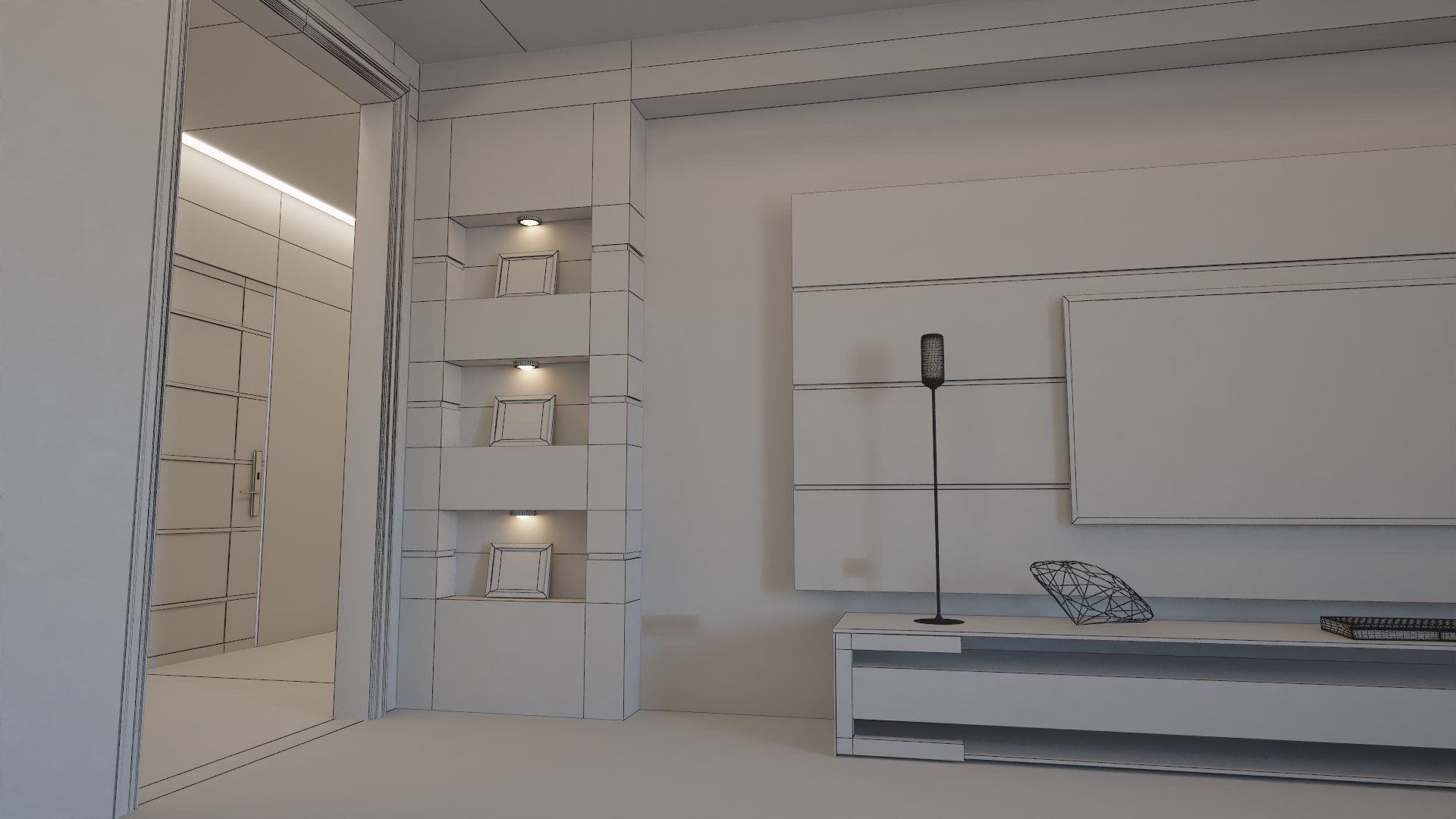 Modern Living Room Interior 3D Model - TurboSquid 1460741