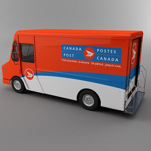 3d courier delivery truck canada