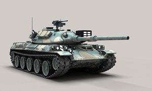 3D Japan Type 74 Tank model