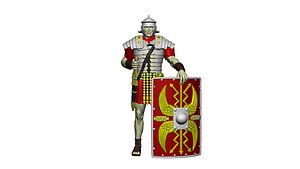 3D model of a legionnaire for the campaign Free 3D print model