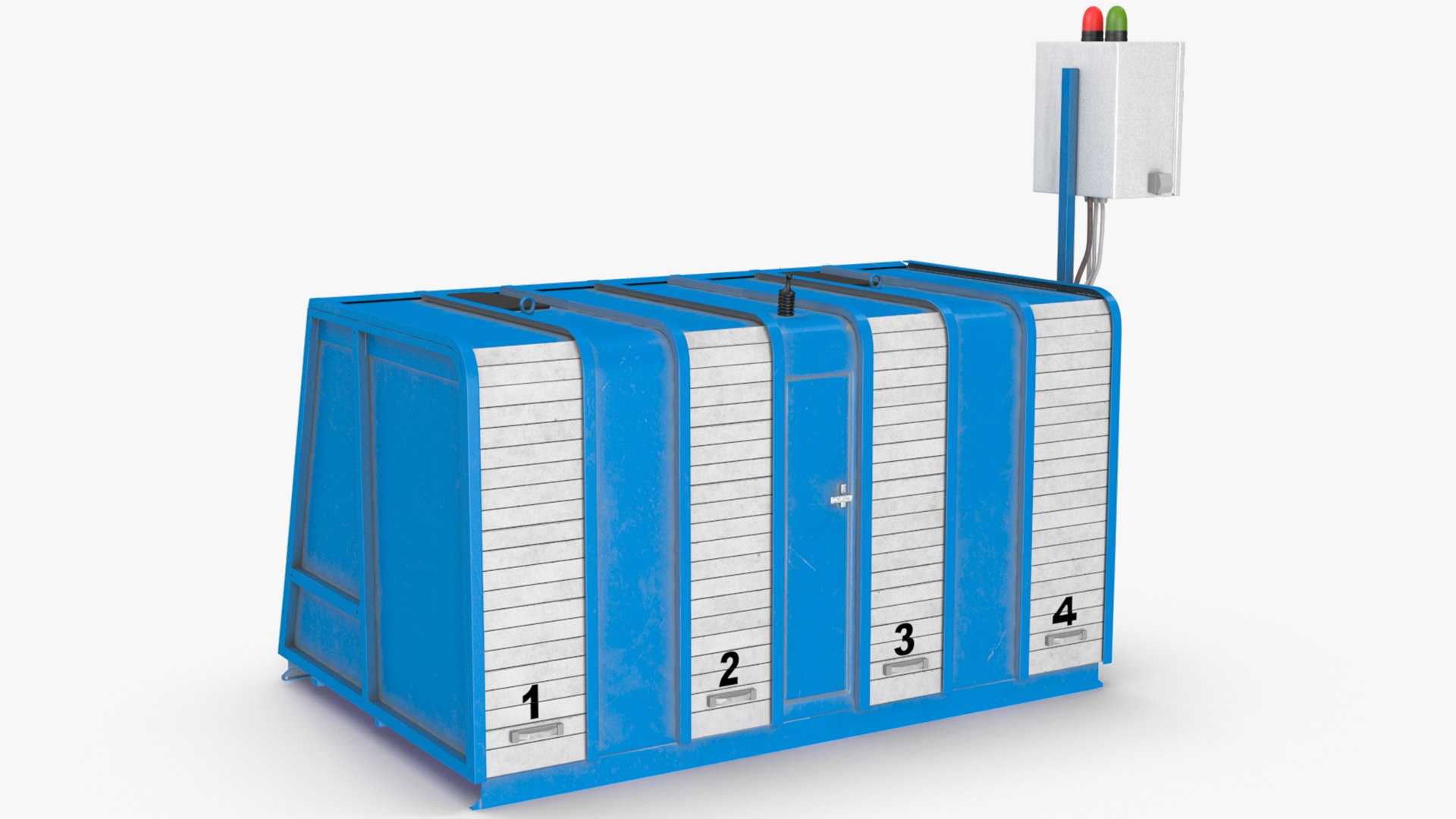 Greyhound Racing Starting Boxes 4 Doors 3D Model TurboSquid 1941682