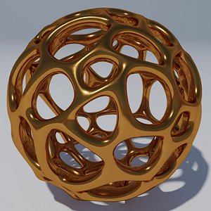3D model Voronoi ball - procedural