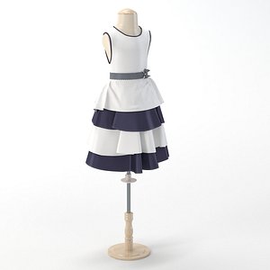 Tiered Baby Dress A model