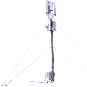 Cell Phone Tower 12 3D model