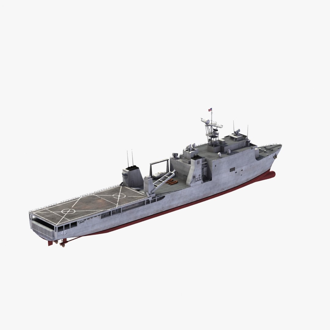 3d Model Lsd-49 Uss Harpers Ferry