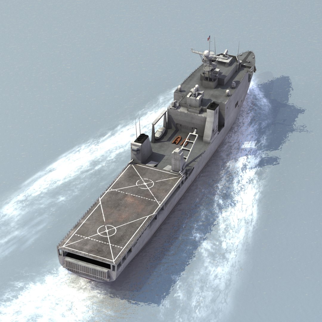 3d Model Lsd-49 Uss Harpers Ferry