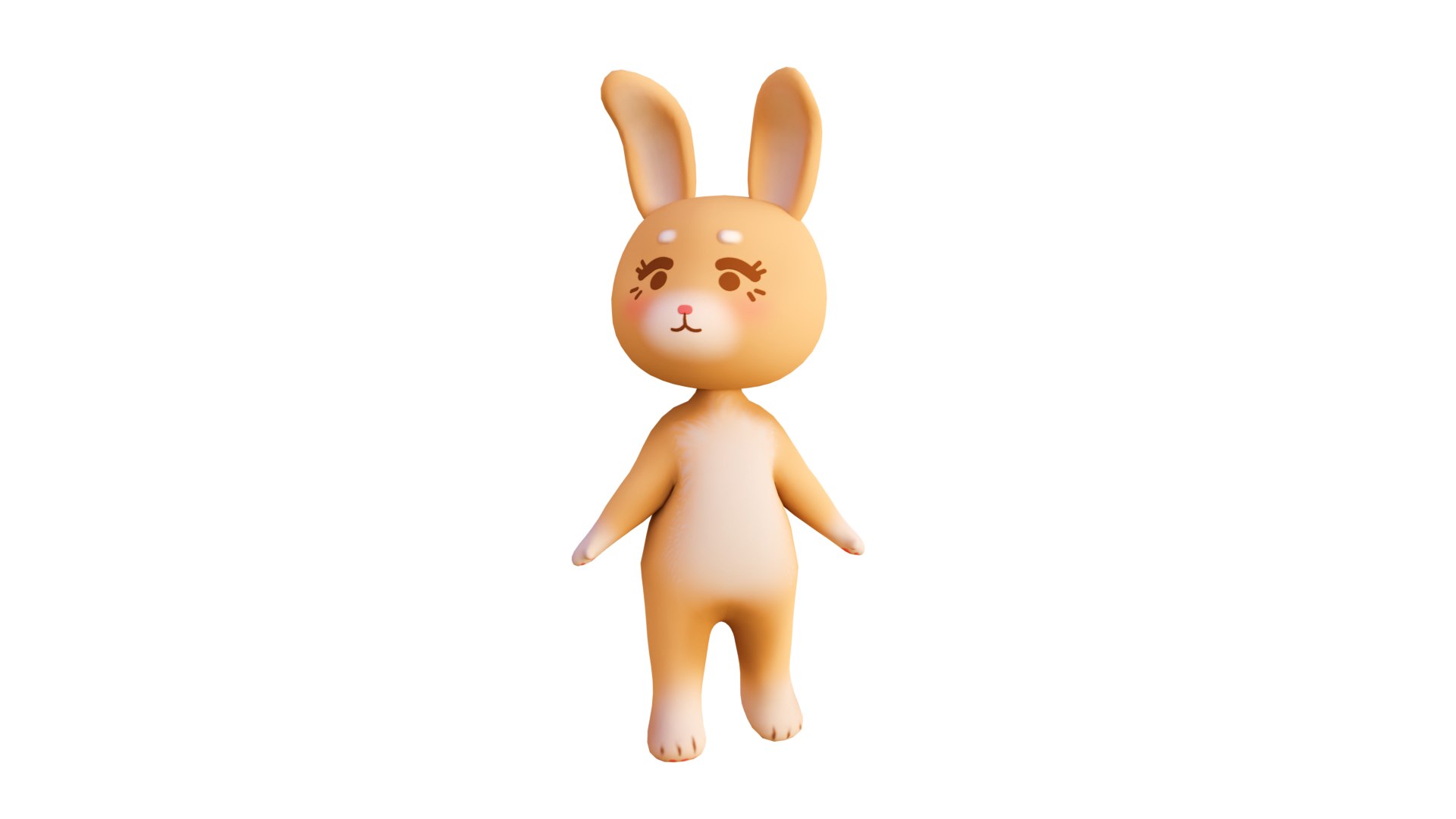 Cartoon-style Bunny Model 3D Model - TurboSquid 2066516