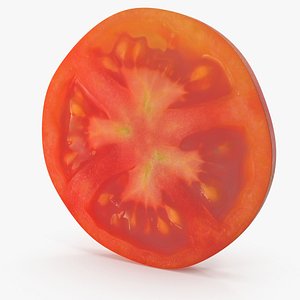 3D slice tomato food